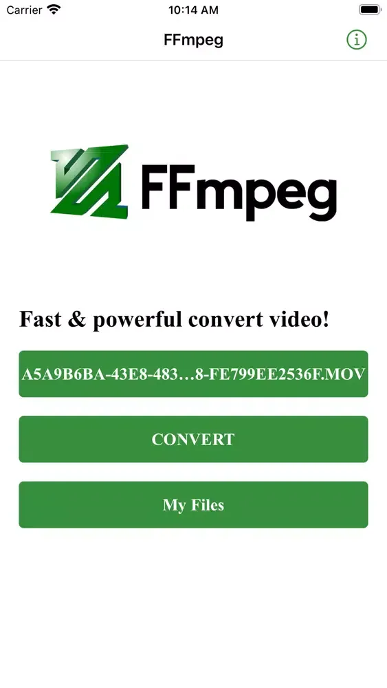 Captures d'écran de FFmpeg Video Converter