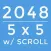 2048 5x5 with SCROLL