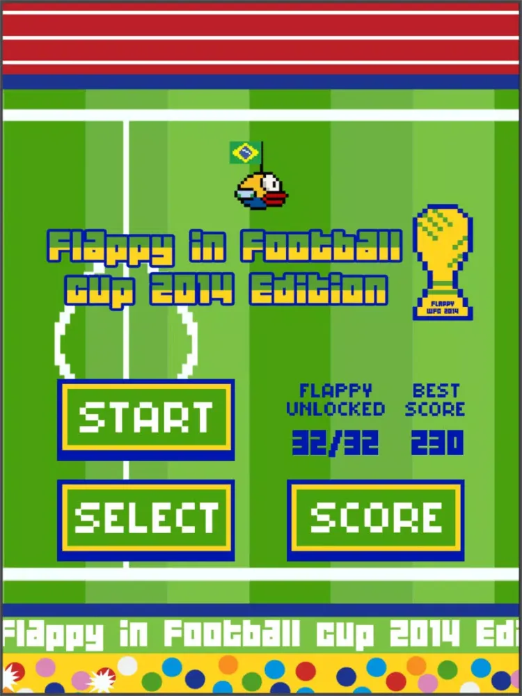 Flappy in Football cup 2014 Edition iPad 應用截圖