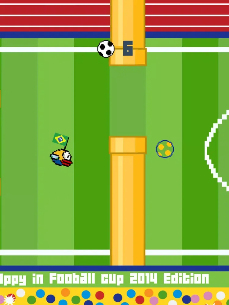 Flappy in Football cup 2014 Edition iPad 應用截圖