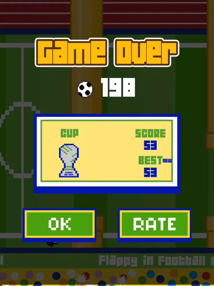 Flappy in Football cup 2014 Edition iPad 應用截圖