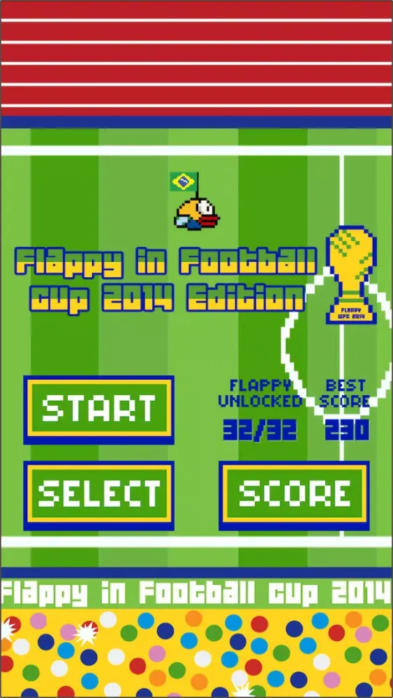 Flappy in Football cup 2014 Edition應用截圖