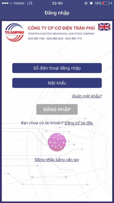 ภาพหน้าจอของ TRANPHU - Xác thực chính hãng