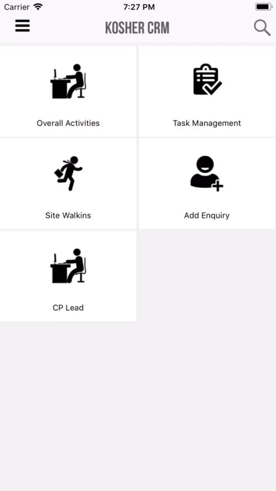 ภาพหน้าจอของ KosherCRM