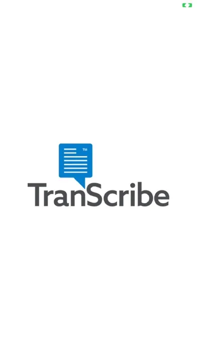 Capturas de tela do TranScribe App