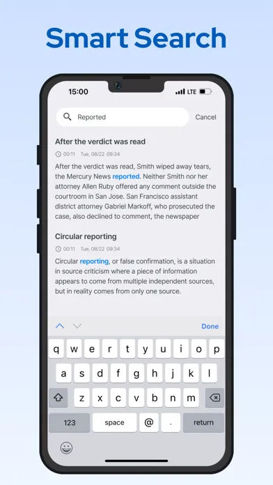 Zrzuty ekranu Transcribe Voice Notes