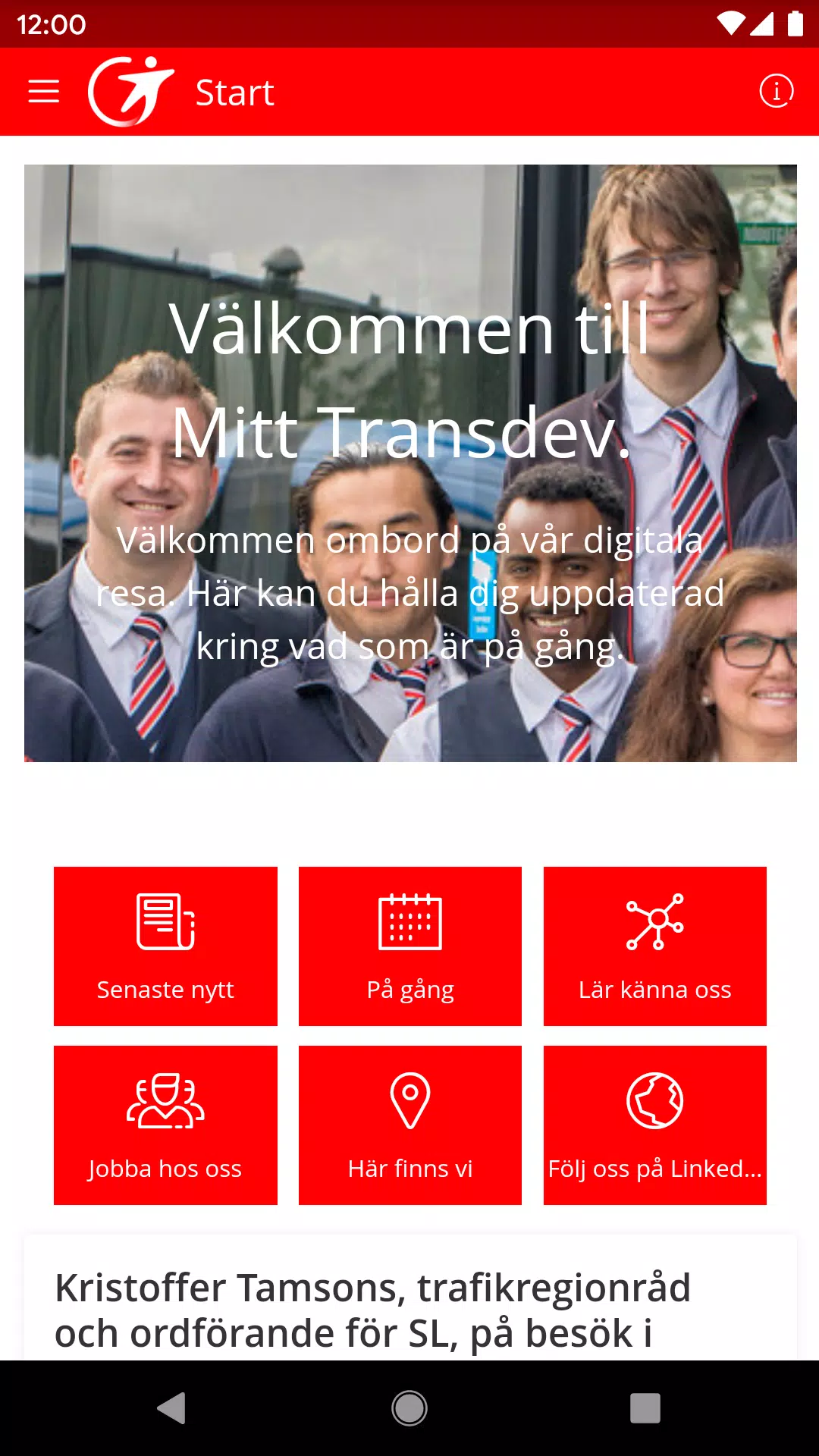 Mitt Transdev Screenshots