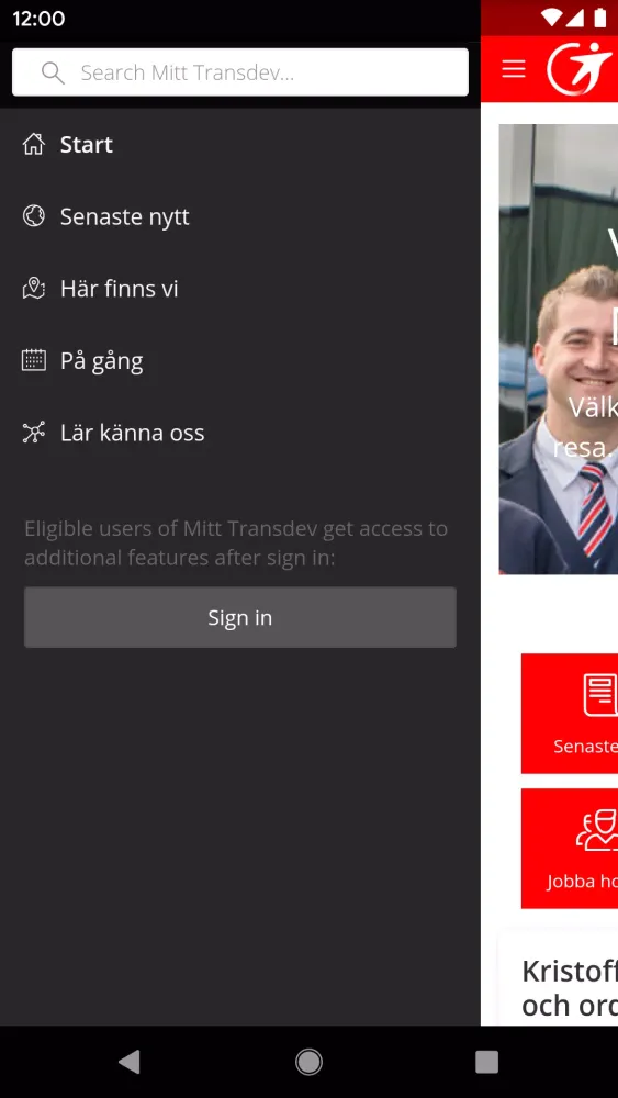Screenshot di Mitt Transdev