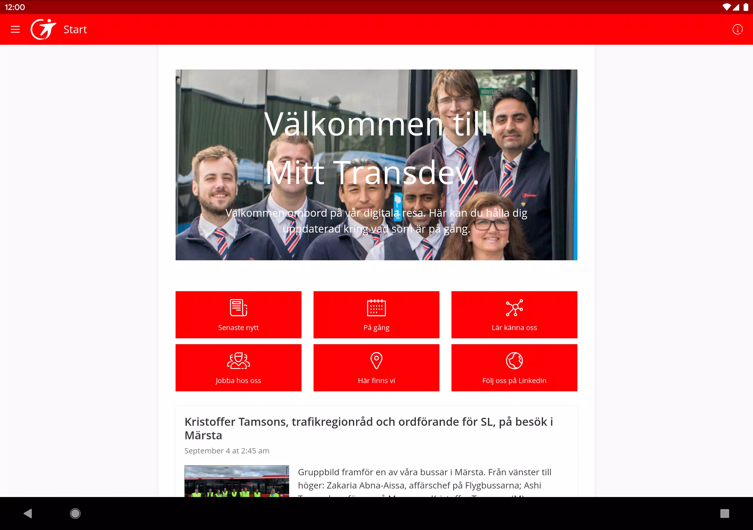Mitt Transdev Screenshots