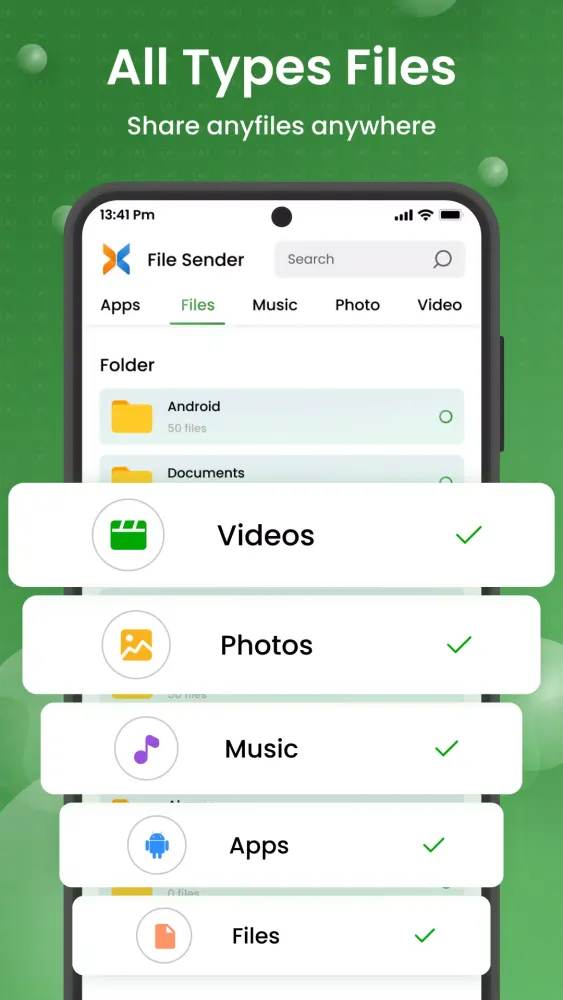 Files sharing - files transfer Screenshots