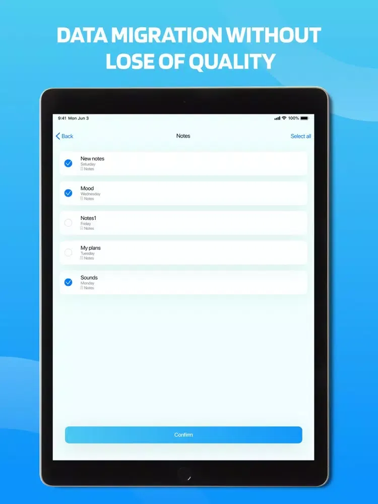 ภาพหน้าจอของ Copy Files & Transfer my data iPad 