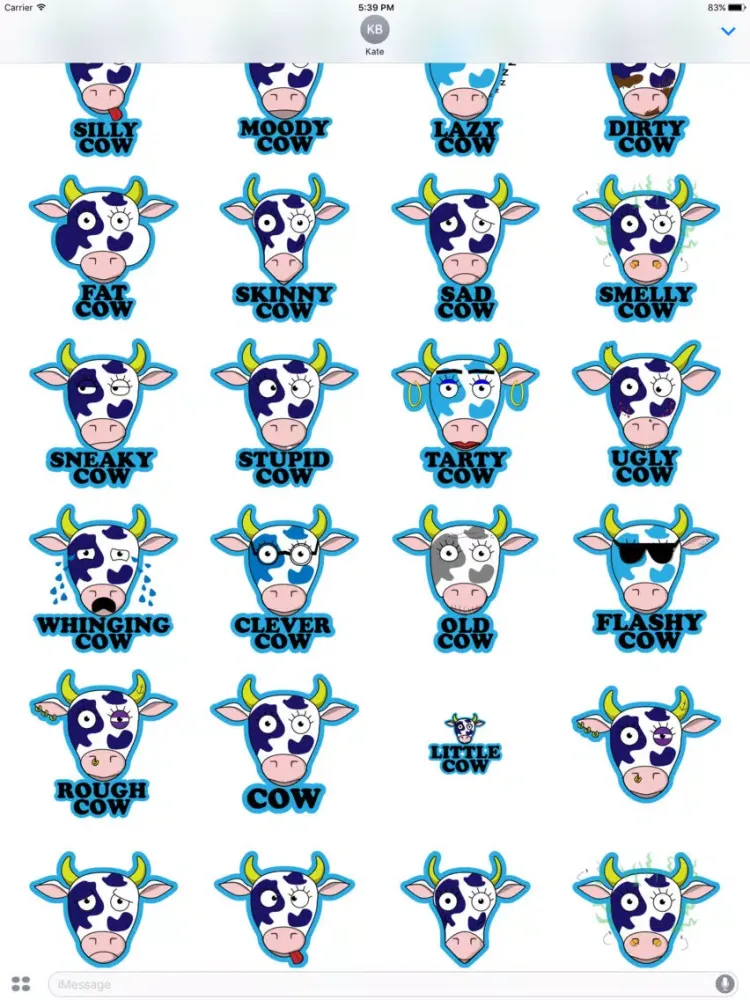 Tangkapan skrin What a Cow iPad 