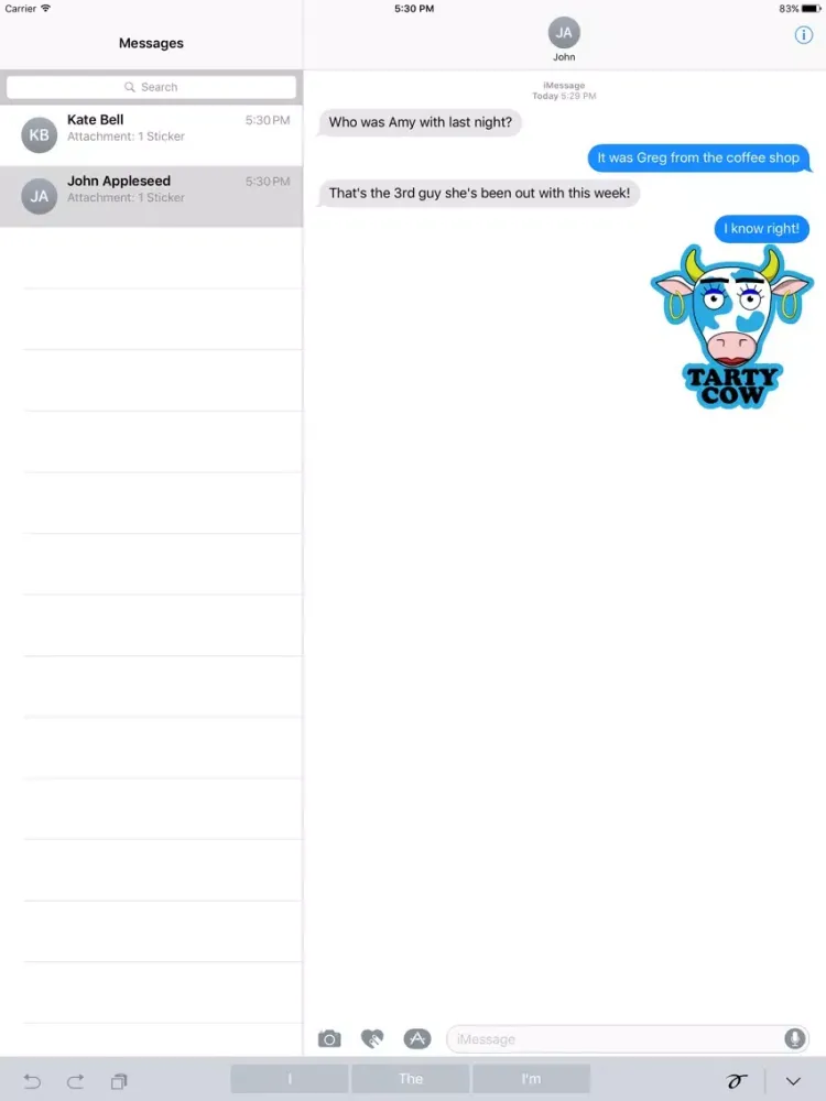 Tangkapan skrin What a Cow iPad 