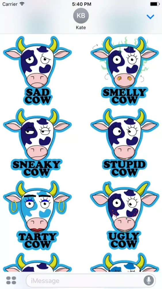 Tangkapan skrin What a Cow