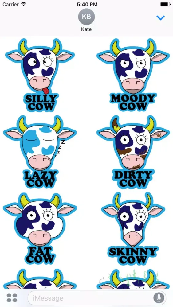 Tangkapan skrin What a Cow
