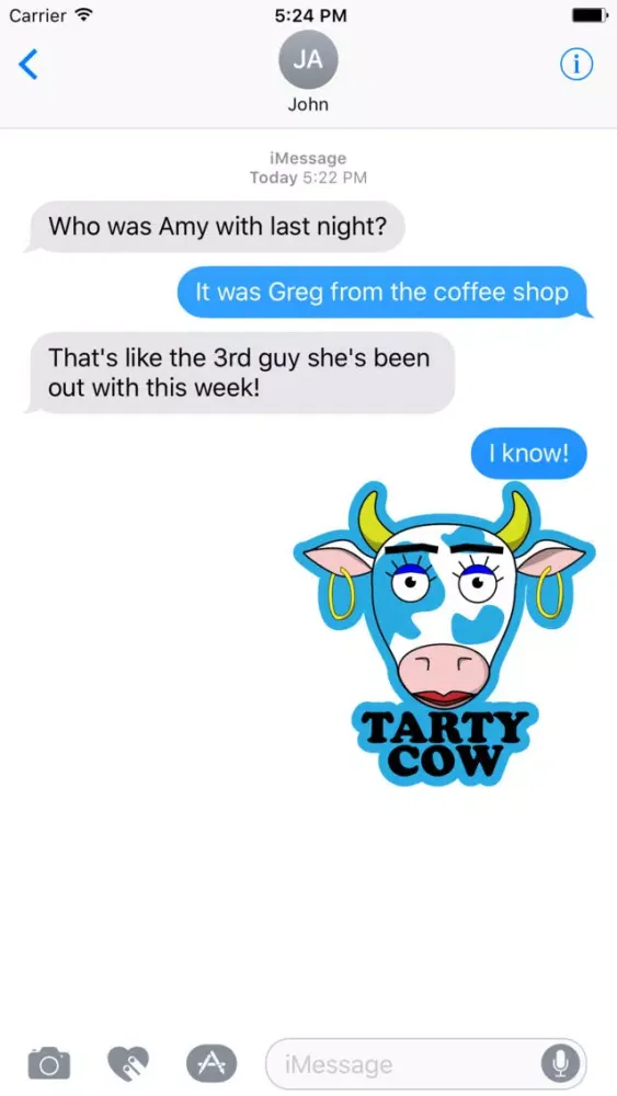 Tangkapan skrin What a Cow