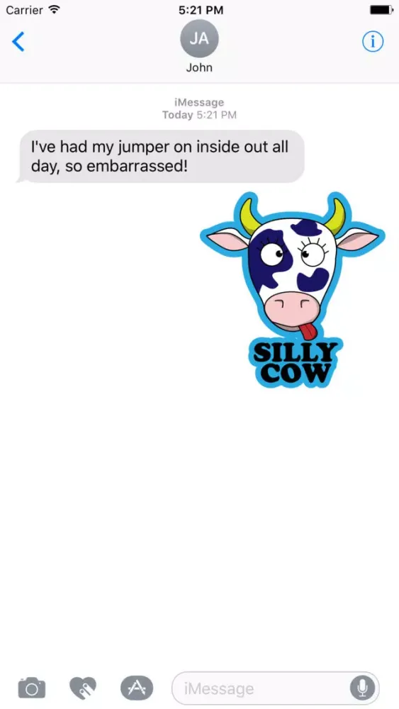 Tangkapan skrin What a Cow