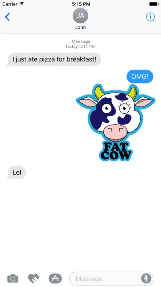 Tangkapan skrin What a Cow