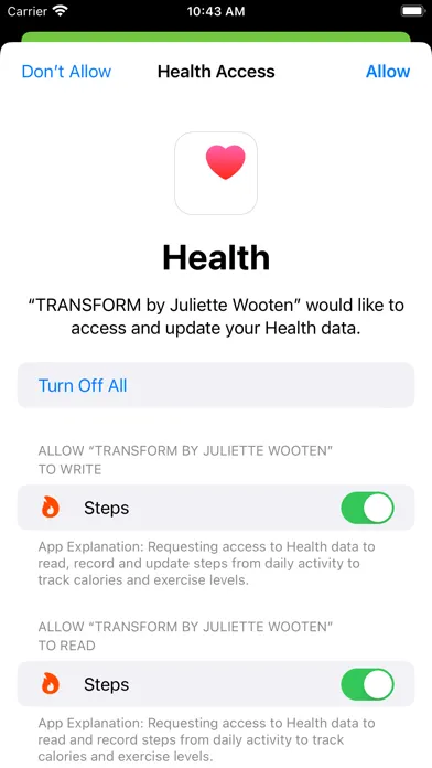 Capturas de pantalla de TRANSFORM by Juliette Wooten