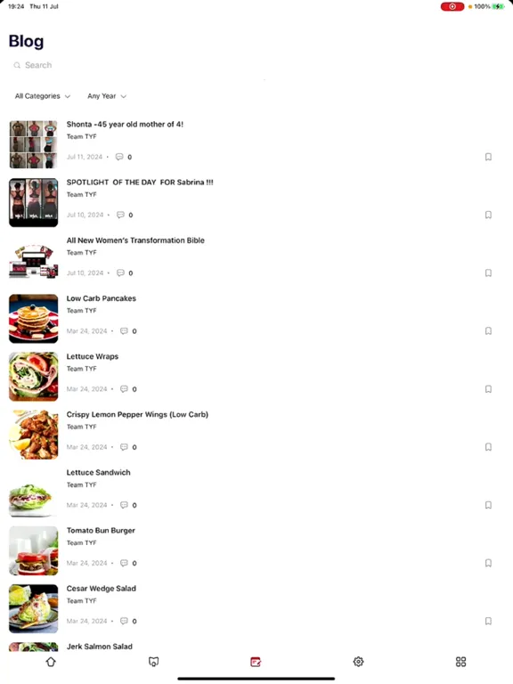 Capturas de pantalla de Transform You Fitness iPad 