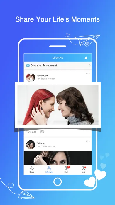 Tser: TS, Transgender Dating Screenshots