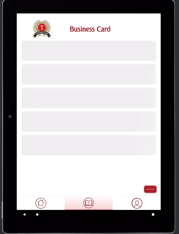 Tangkapan layar Transguard Business Card