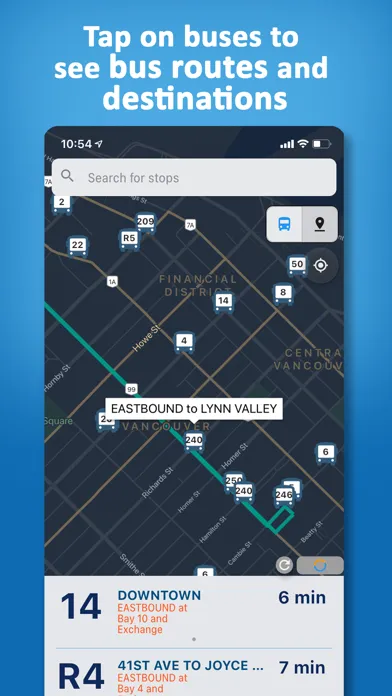 Zrzuty ekranu Vancouver Transit • Real-Time