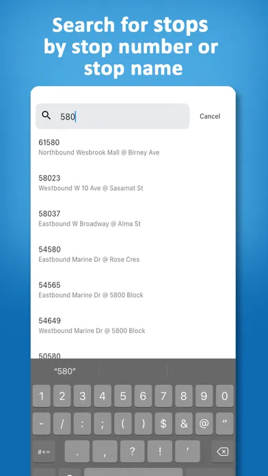 Zrzuty ekranu Vancouver Transit • Real-Time