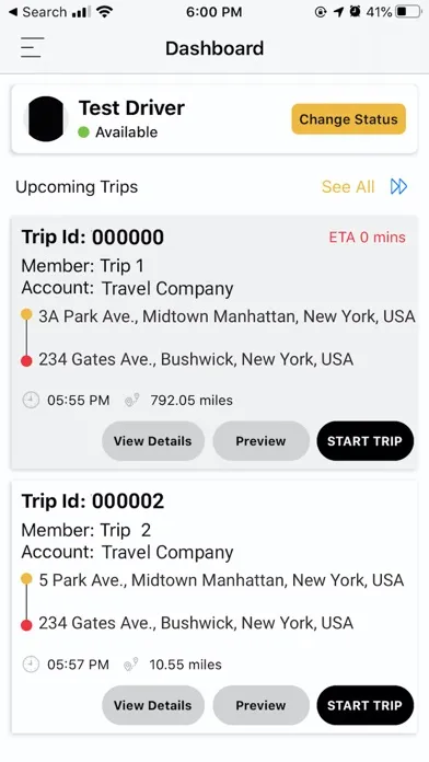 Transit Partners-Driver Ekran Görüntüleri