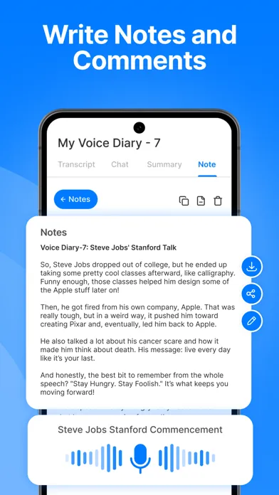 Capturas de pantalla de Transkriptor - Speech to Text