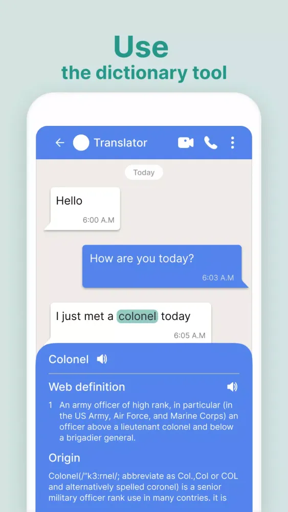 Captures d'écran de Translate