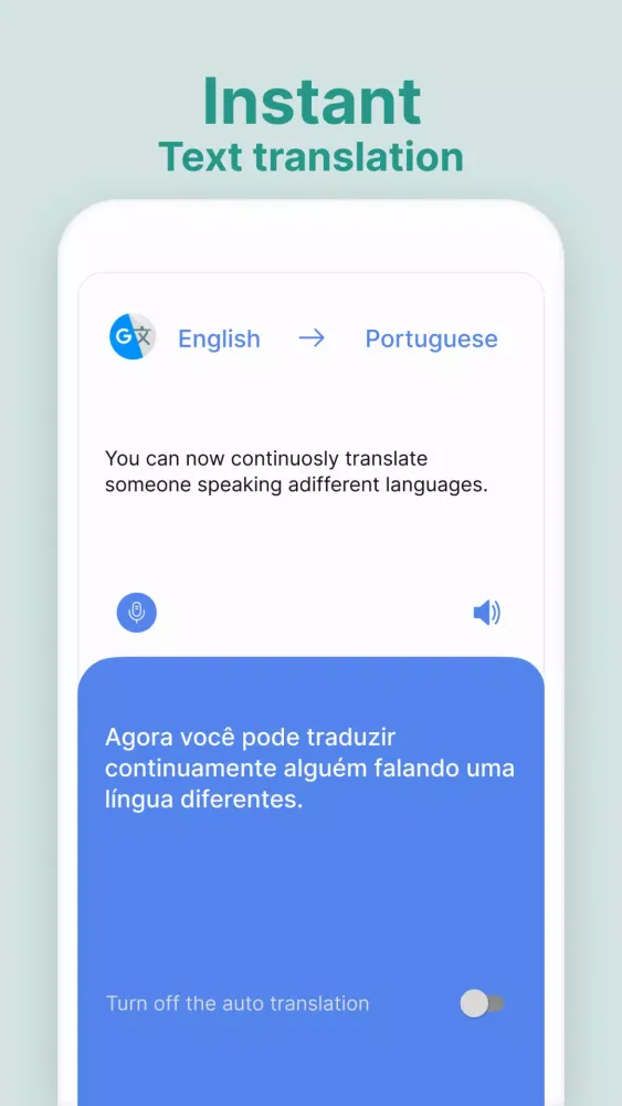 Captures d'écran de Translate