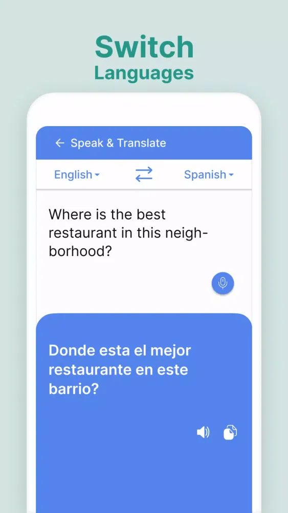 Captures d'écran de Translate