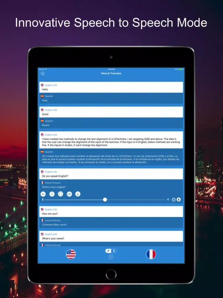 Zrzuty ekranu Voice & Translate iPad 