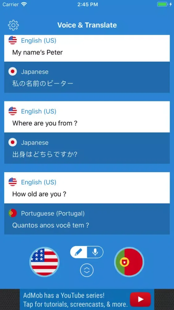 Zrzuty ekranu Voice & Translate