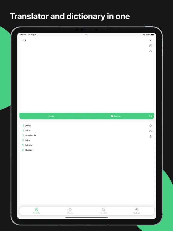 Arabic - English Translator iPad 應用截圖