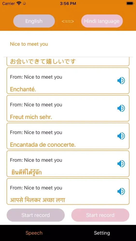 Tangkapan layar Translation -Voice Translator