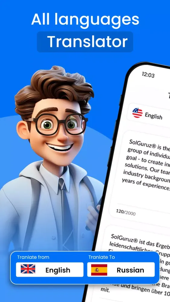 Captures d'écran de AI Translate All Languages