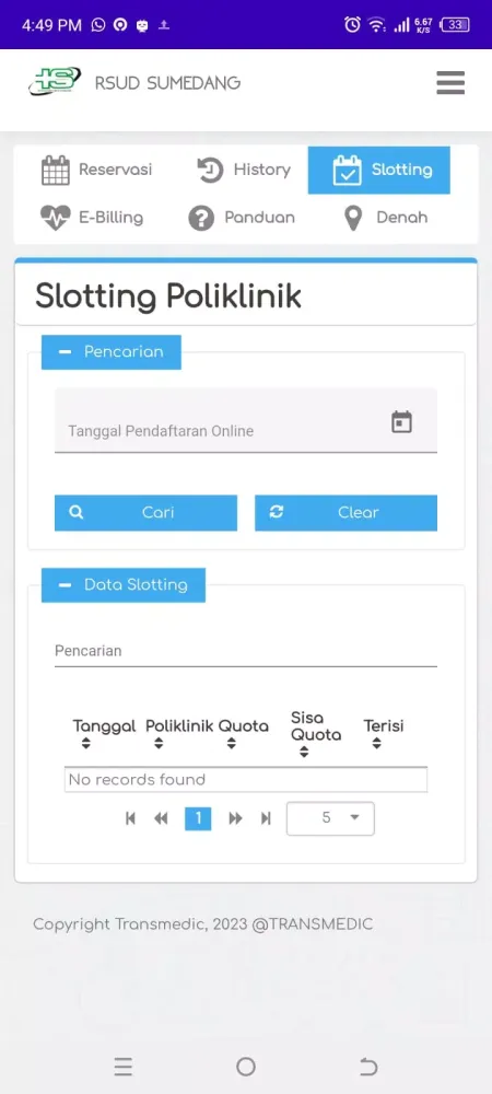 Daftar Online RSUD Sumedang Screenshots