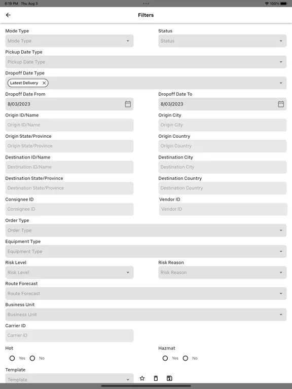 Uber Freight TMS iPad  Screenshots