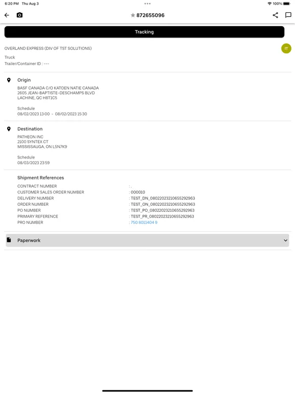 Uber Freight TMS iPad  Screenshots