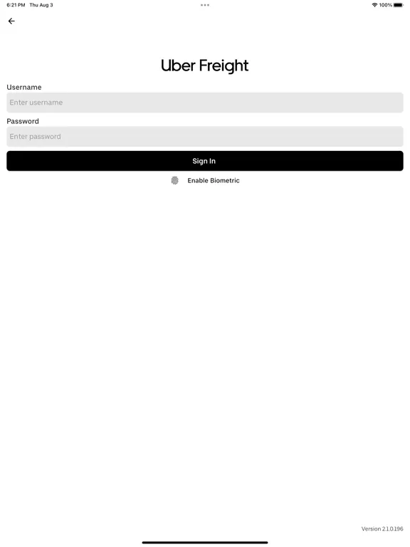 Uber Freight TMS iPad  Screenshots