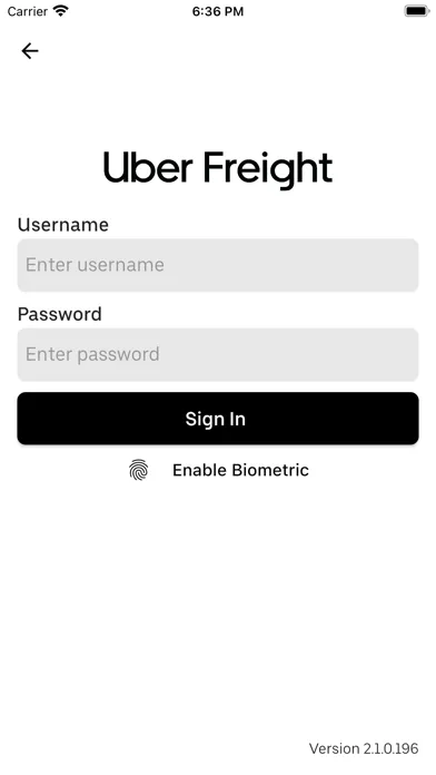 Uber Freight TMS Screenshots