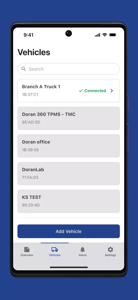 Doran TPMS Screenshots