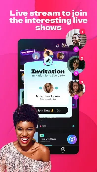 Capturas de tela do Boomlive: Go Live, Meet & Chat