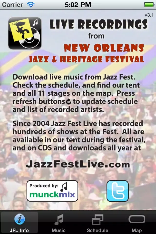 ภาพหน้าจอของ Jazz Fest Live