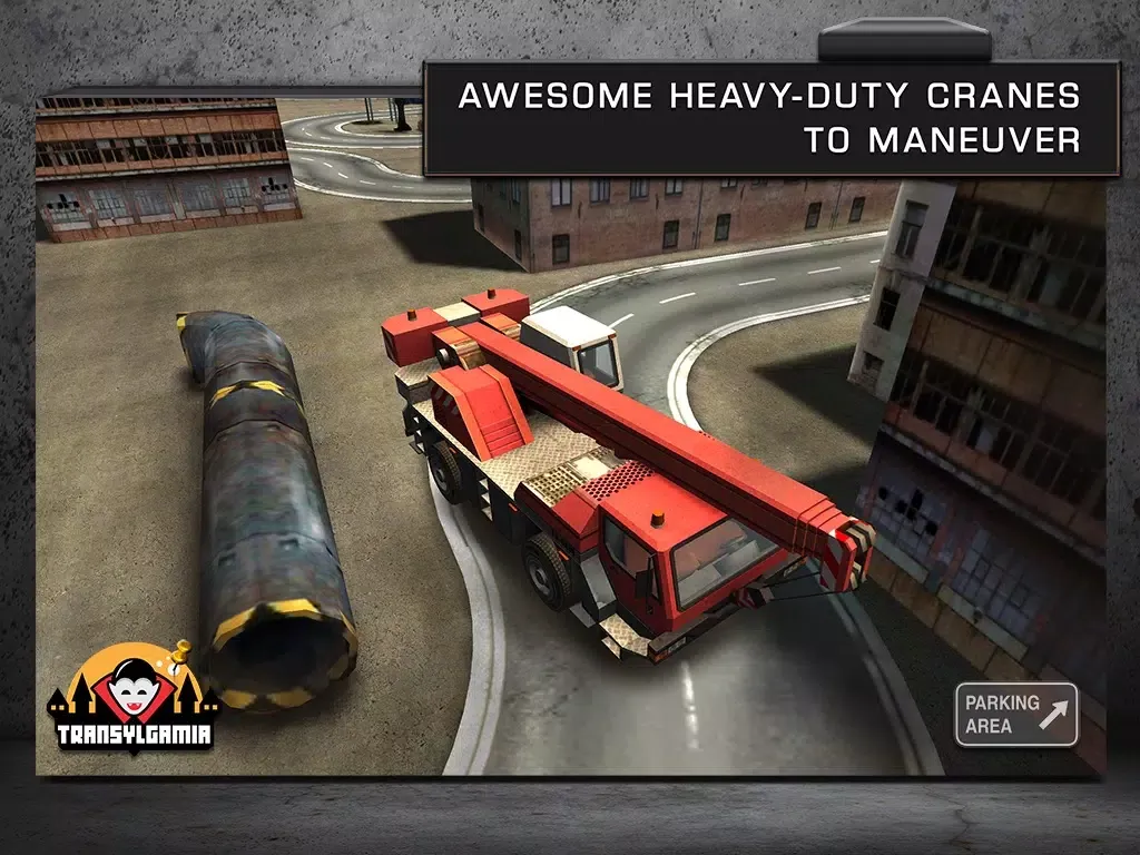 Construction Crane 3D Parking - Realistic Driving Simulator iPad  Screenshots