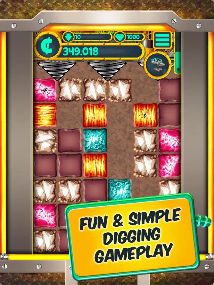 Screenshot di Digger: Race to the Core iPad 