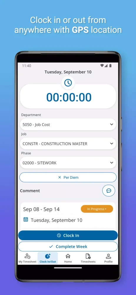 Traqspera Timesheets स्क्रीनशॉट