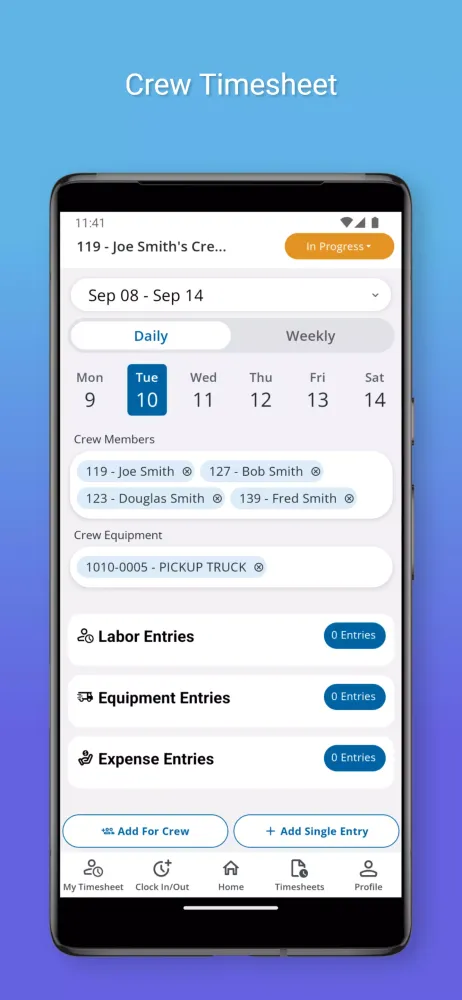 Traqspera Timesheets स्क्रीनशॉट